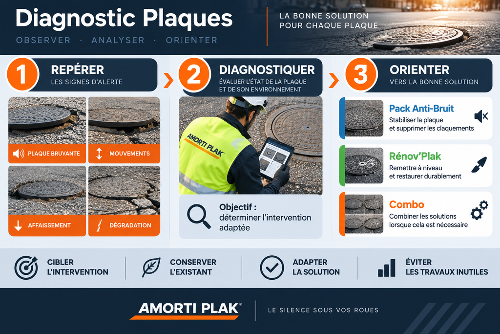 Diagnostic Plaques AMORTI PLAK : repérer, diagnostiquer et orienter chaque plaque vers la solution adaptée